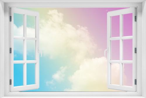 Pastel sky wallpaper, abstract background with clouds and sun., cloud subtle background with a pastel color.
