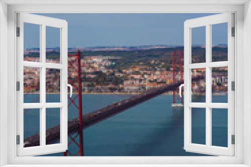 Ponte 25 de Abril is a suspension bridge connecting the city of Lisbon, to the Almada