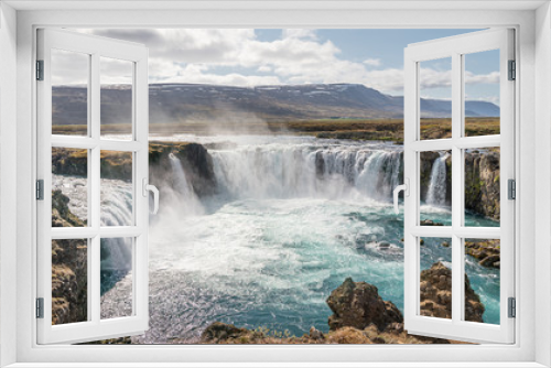 Fototapeta Naklejka Na Ścianę Okno 3D - Godafoss, Waterfall of the Gods in the Myvatn district, Iceland.