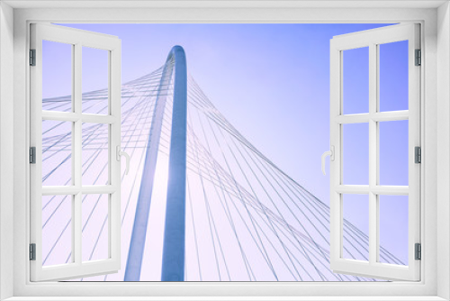 Fototapeta Naklejka Na Ścianę Okno 3D - Bridge and Blue Sky