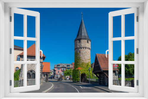 Fototapeta Naklejka Na Ścianę Okno 3D - Der sog. Hexenturm in der Altstadt von Bad Homburg v.d.H.