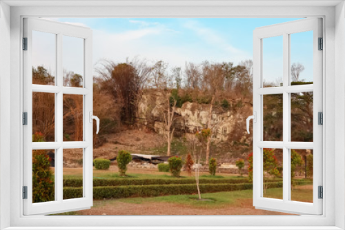 Fototapeta Naklejka Na Ścianę Okno 3D - beautiful garden views in the afternoon