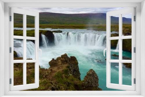 Fototapeta Naklejka Na Ścianę Okno 3D - Godafoss Wasserfall