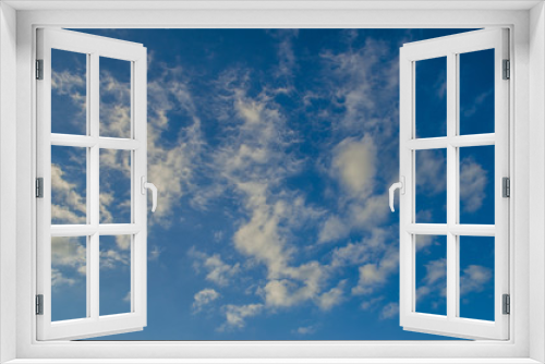 Fototapeta Naklejka Na Ścianę Okno 3D - Blue sky and white clouds