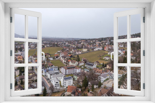 Fototapeta Naklejka Na Ścianę Okno 3D - Panorama of Vaduz city, Liechtenstein