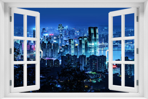 Fototapeta Naklejka Na Ścianę Okno 3D - Chongqing night scene