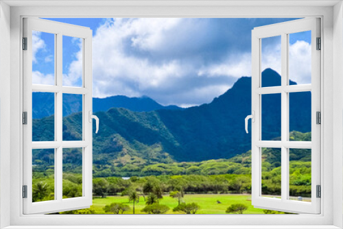 Fototapeta Naklejka Na Ścianę Okno 3D - Hawaii, Sunset, Island, landscapes 