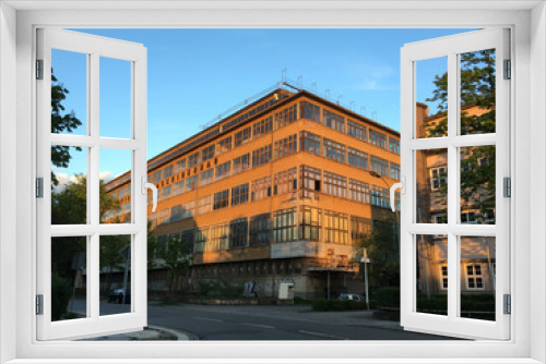 Fototapeta Naklejka Na Ścianę Okno 3D - Chemnitz, Gebäude Spinnereimaschinenbau