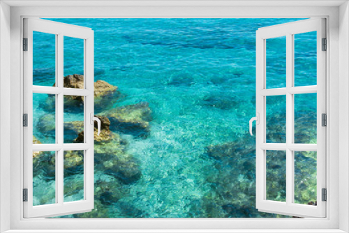 Fototapeta Naklejka Na Ścianę Okno 3D - reef in the turquoise sea