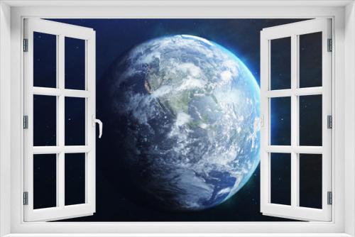Fototapeta Naklejka Na Ścianę Okno 3D - Earth In The Space