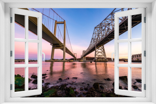Fototapeta Naklejka Na Ścianę Okno 3D - Carquinez Bridge at Sunrise