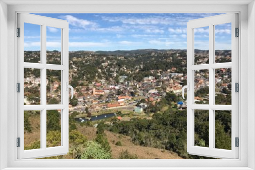 Fototapeta Naklejka Na Ścianę Okno 3D - Top View of the City