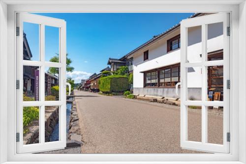 Fototapeta Naklejka Na Ścianę Okno 3D - 北国街道 海野宿