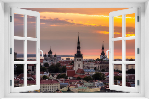 Fototapeta Naklejka Na Ścianę Okno 3D - Tallinn popular attractions