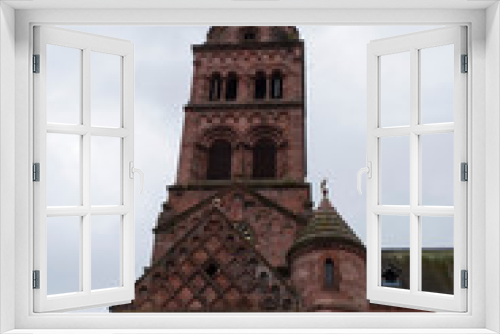 Fototapeta Naklejka Na Ścianę Okno 3D - church of Munster in Alsace in France in the Vosges