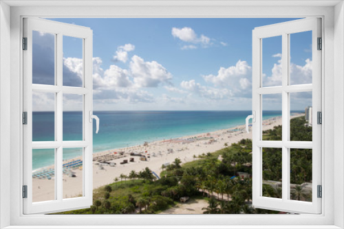 Fototapeta Naklejka Na Ścianę Okno 3D - Miami Beach morning