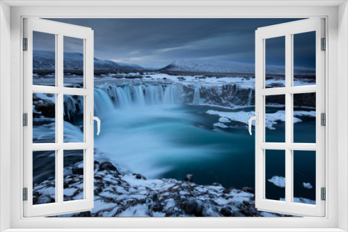 Fototapeta Naklejka Na Ścianę Okno 3D - Godafoss, god's waterfall in Iceland at winter