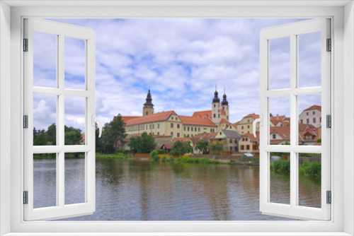 Picturesque small town Telc in Czech Republic.