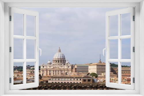Fototapeta Naklejka Na Ścianę Okno 3D - the landscape from Castle St.Angel in Vatican