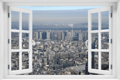 Fototapeta Naklejka Na Ścianę Okno 3D - Vue Panoramique de Paris