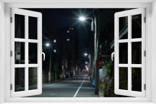 Fototapeta Naklejka Na Ścianę Okno 3D - 【東京都台東区】夜の街の道路