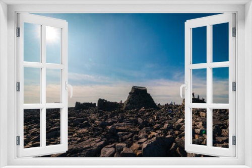 Fototapeta Naklejka Na Ścianę Okno 3D - Ben Nevis panorama view in bright summer day in Scotland, near Fort Williams