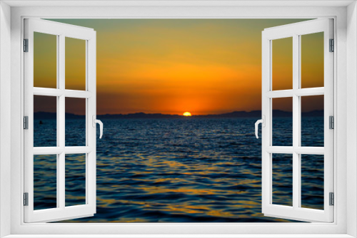 Fototapeta Naklejka Na Ścianę Okno 3D - Atardecer en el mar de Cortés