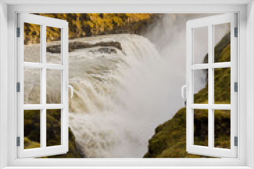 Fototapeta Naklejka Na Ścianę Okno 3D - Icelandic Waterfall Gullfoss - Golden Falls. the most powerful on Iceland and Europe