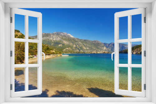 Fototapeta Naklejka Na Ścianę Okno 3D - Situated on Turkey of south-west coast, with its pristine white beaches and amazingly blue waters, is one of the finest beaches in the world