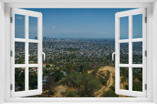 Los Angeles Panorama, California, USA - Cityscape and Griffith Observatory