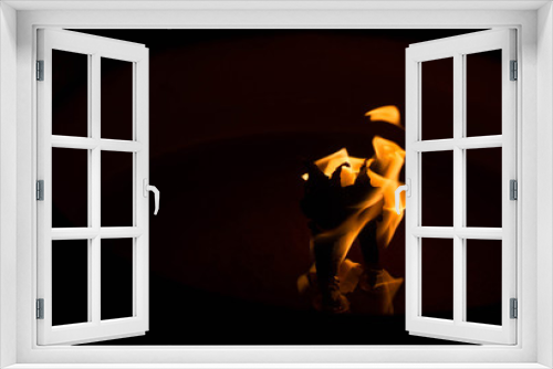 Fototapeta Naklejka Na Ścianę Okno 3D - Beautiful Fire in the dark