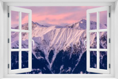 Fototapeta Naklejka Na Ścianę Okno 3D - Sunset on the Austrian alps