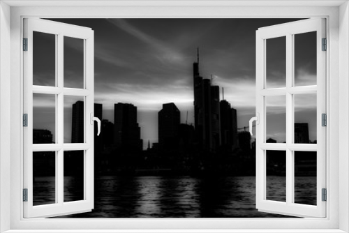 Fototapeta Naklejka Na Ścianę Okno 3D - Frankfurt Skyline