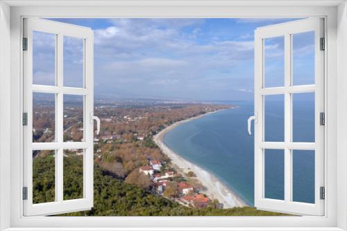 Fototapeta Naklejka Na Ścianę Okno 3D - View of Panteleimonos beach, Pieria, Greece.