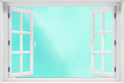Fototapeta Naklejka Na Ścianę Okno 3D - background texture. vintage abstract painted background with pale turquoise, aqua marine and light cyan colors and space for text or image. can be used as header or banner