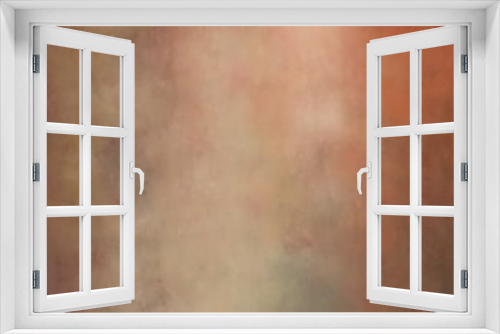 Fototapeta Naklejka Na Ścianę Okno 3D - square graphic format broadly painted texture background with pastel brown, old mauve and tan color. can be used as texture, background element or wallpaper