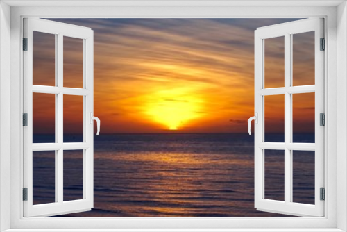 Fototapeta Naklejka Na Ścianę Okno 3D - Seascape Sunset