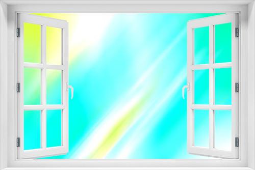 Colorful funky fantasy abstract motion blur holographic cyan and green light background