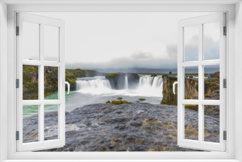 Fototapeta Naklejka Na Ścianę Okno 3D - Goðafoss waterfall on Iceland in summer