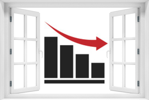 Graph Graphics Illustration Finance and investment Success will occur. Icons - vector