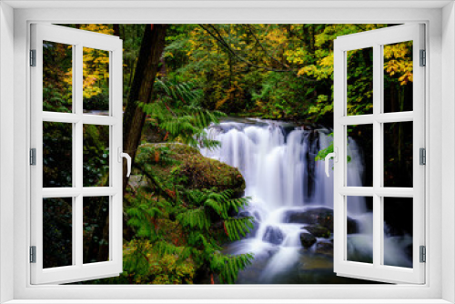 Fototapeta Naklejka Na Ścianę Okno 3D - The Beautiful Whatcom Falls in Bellingham Washington