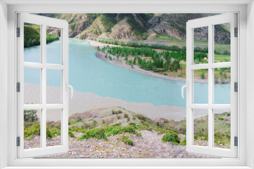 Fototapeta Naklejka Na Ścianę Okno 3D - Mountain River in the spring