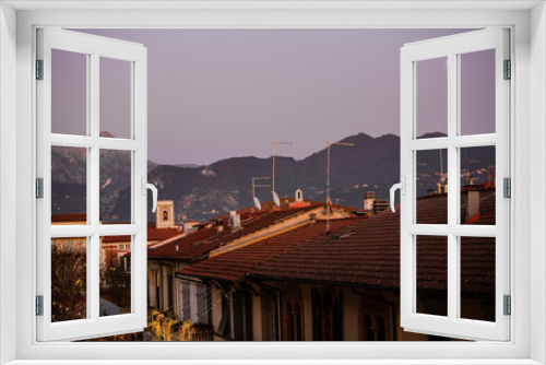 Fototapeta Naklejka Na Ścianę Okno 3D - Abendrot Toscana
