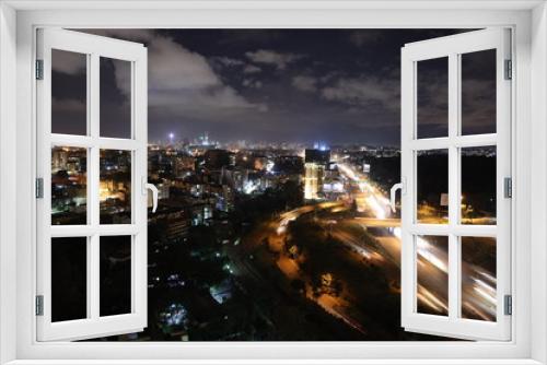 Fototapeta Naklejka Na Ścianę Okno 3D - Nairobi city at night