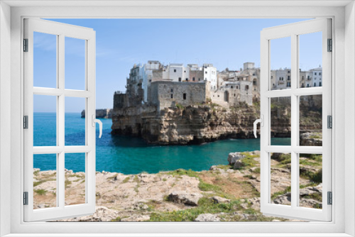 Fototapeta Naklejka Na Ścianę Okno 3D - Panoramic view of Polignano a Mare. Apulia.