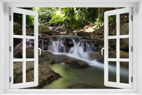 Fototapeta Naklejka Na Ścianę Okno 3D - Wasserfall Kathu