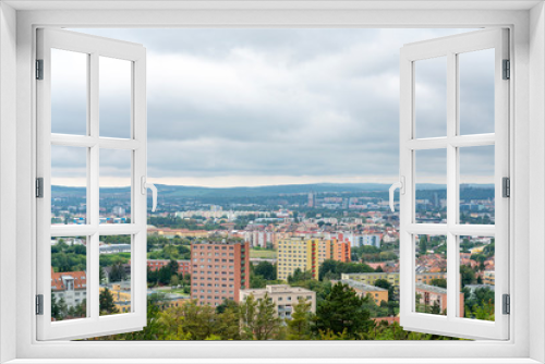 Fototapeta Naklejka Na Ścianę Okno 3D - city panorama