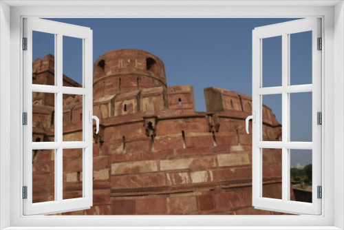 Fototapeta Naklejka Na Ścianę Okno 3D - Fuerte de Agra en la India, patrimonio de la humanidad