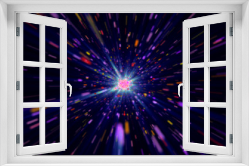 Fototapeta Naklejka Na Ścianę Okno 3D - color stars in space cosmos