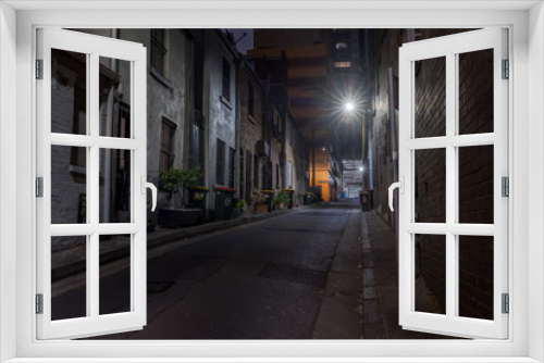 Fototapeta Naklejka Na Ścianę Okno 3D - street at night